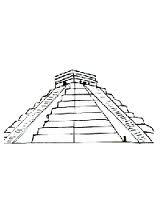 Aztec Pyramid Pages Coloring Pages